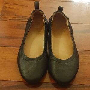 Fit Flop Allegro Black Leather Ballet Flats 8.5